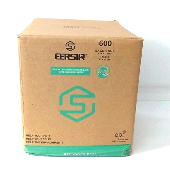 ETERSTAR ECO FRIENDLY PET WASTE BAGS 600 COUNT SIZE 13"-9"INCH NWT - Picture 8 of 8